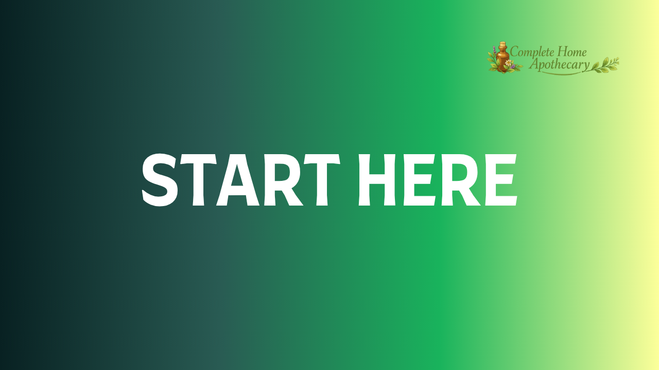 Start Here: Your Home Apothecary Journey